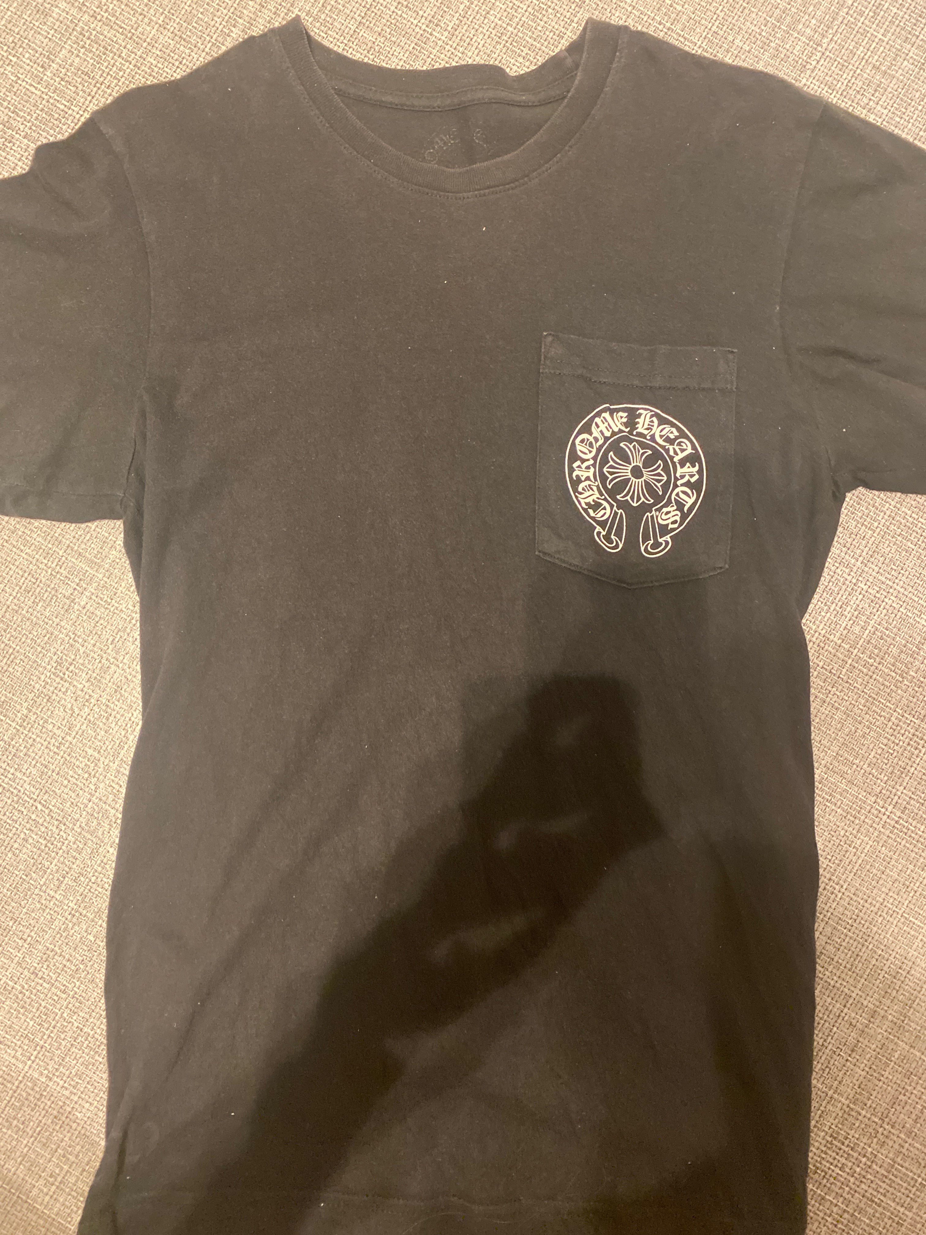 Chrome Hearts Horse Shoe Logo Pocket T-Shirt Fuck You "Black"