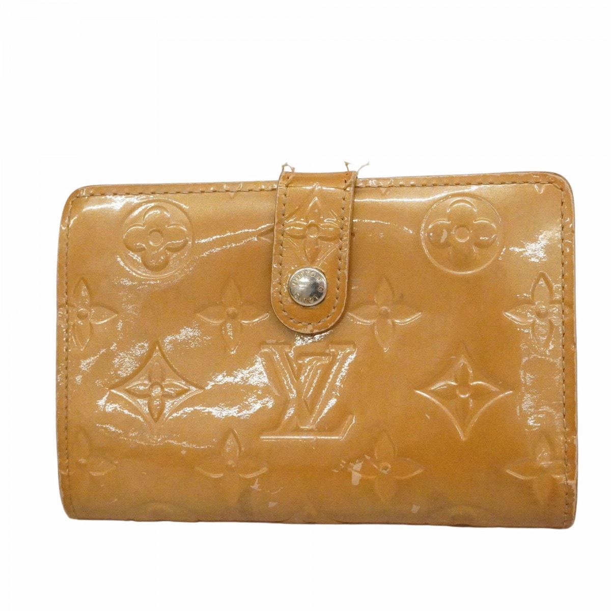 ★SALE【6cd4350-k】ルイヴィトン 財布 ヴェルニ ポルトモネビエヴィエノワ M91361 ノワゼット【中古】レディース