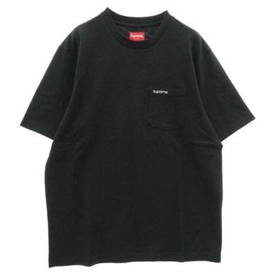 Supreme シュプリーム S/S Pocket Tee ポケット ロゴ 半袖 Tシャツ ブラック系 M【美品】【中古】
