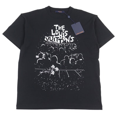未使用品 ルイヴィトン 半袖Tシャツ ブラック ホワイト S HOY10W