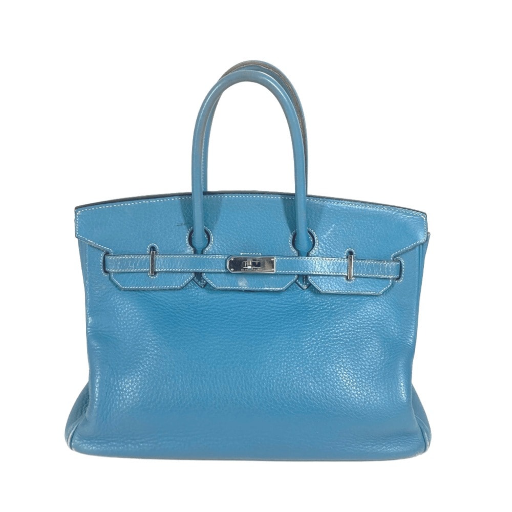 エルメス HERMES バーキン35 バーキン 35 カバン トートバッグ ハンドバッグ トリヨンクレマンス G□刻 ブルージーン ブルー