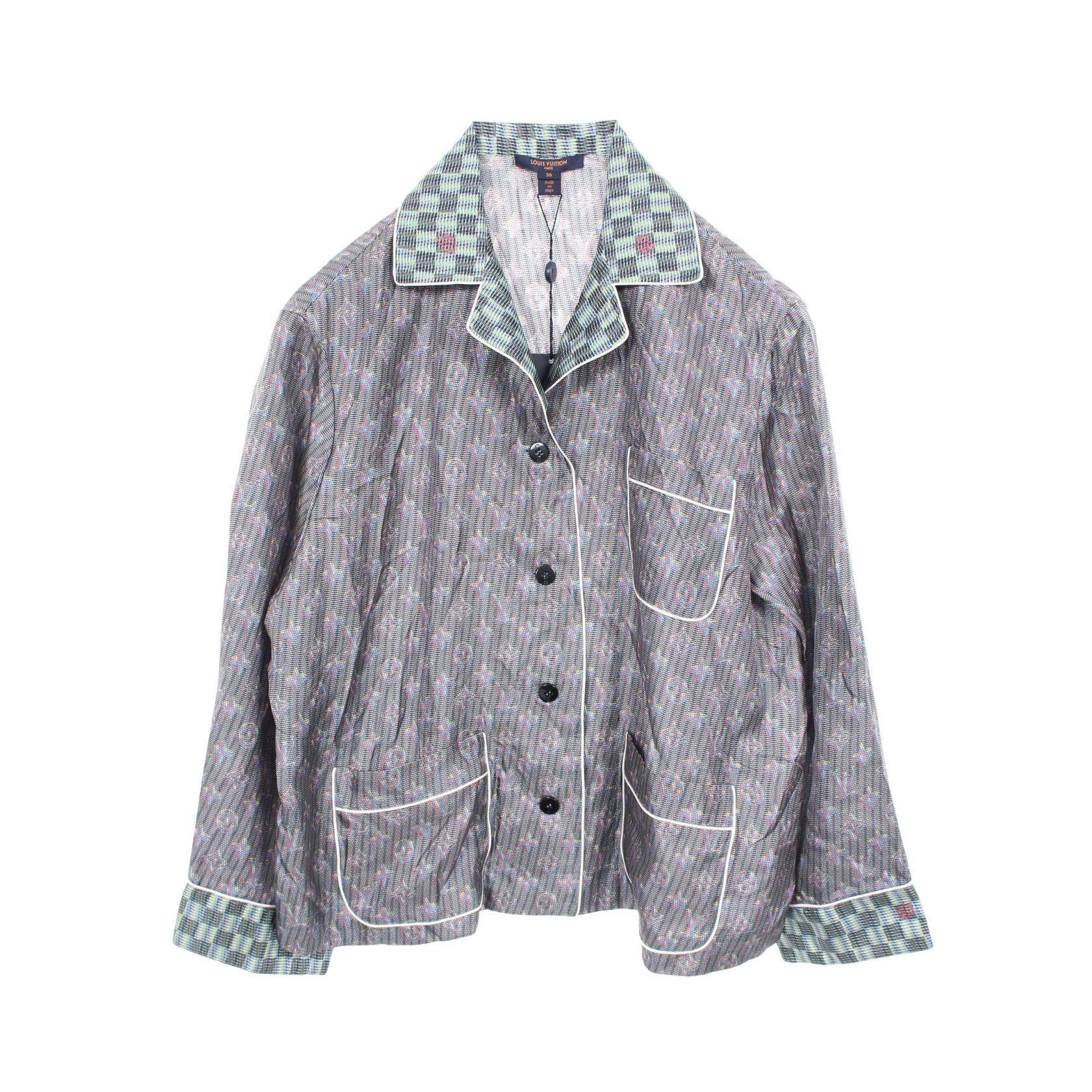 ルイ・ヴィトン LOUIS VUITTON モノグラム パジャマ 衣料品 トップス シルク レディース ブラック系 / マルチカラー 【中古】