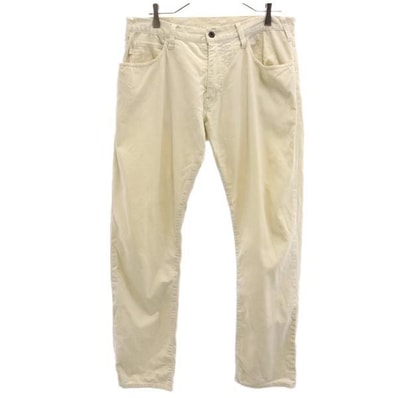 ARMANI JEANS アルマーニジーンズ コーデュロイパンツ W33 アイボリー系