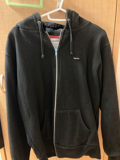 Supreme Small Box Zip Up Hooded Sweatshirt "Black"