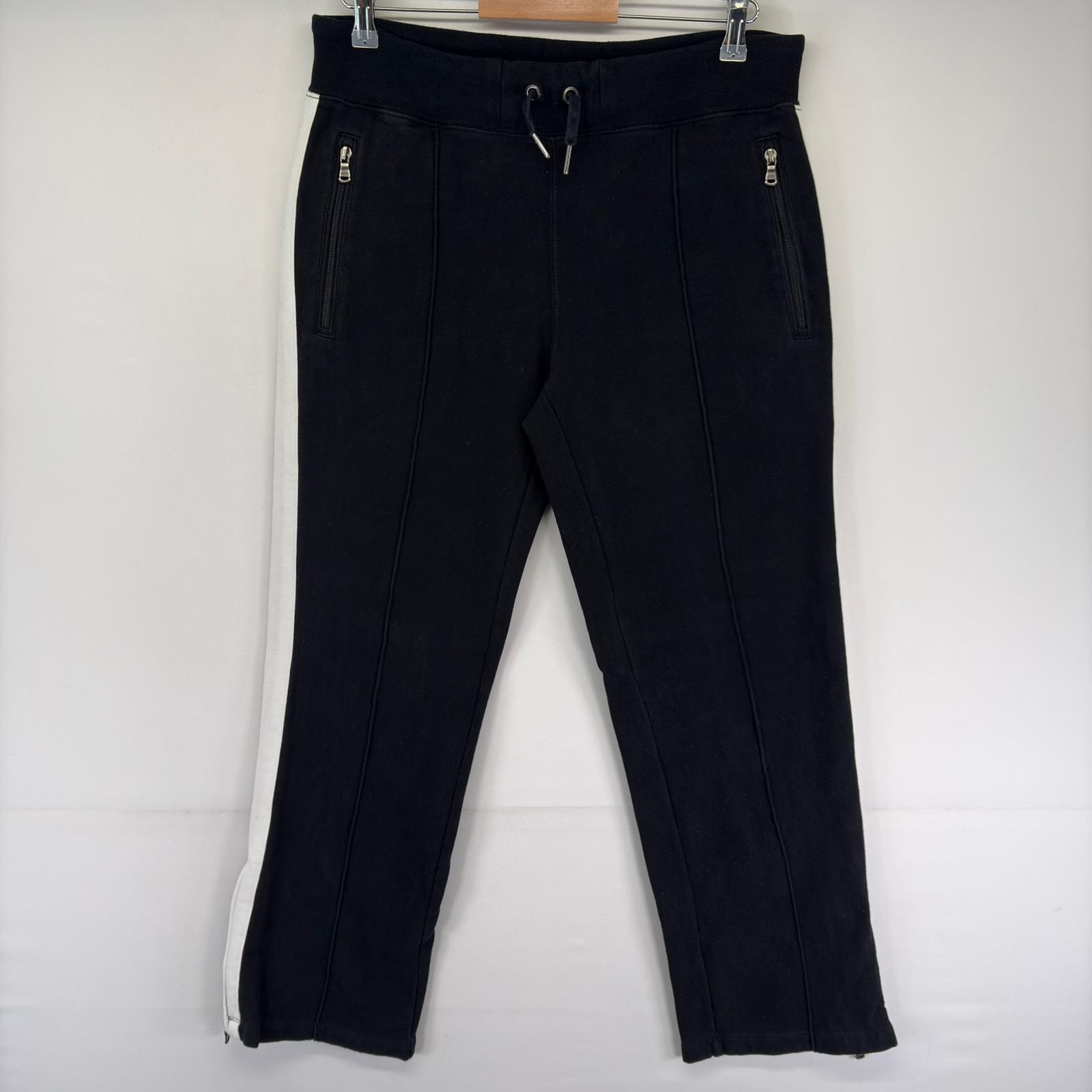 古着 90's/90年代 ポロバイラルフローレン Polo by Ralph Lauren パンツ スウェットパンツ 裾ファスナー S  ブラック系 無地 メンズ
