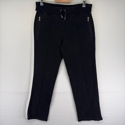 古着 90's/90年代 ポロバイラルフローレン Polo by Ralph Lauren パンツ スウェットパンツ 裾ファスナー S ブラック系 無地 メンズ