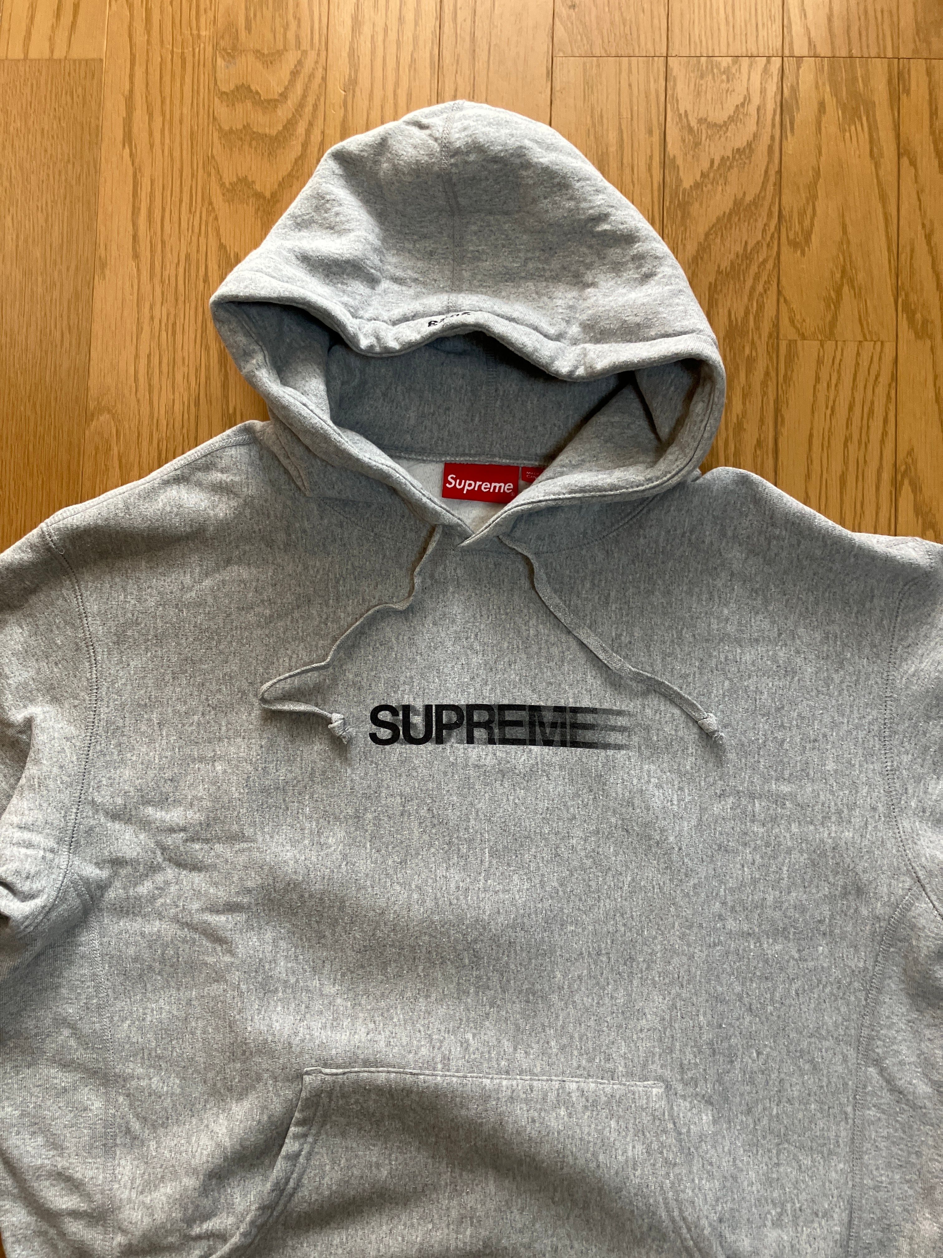 Supreme Motion Logo Hooded Sweatshirt "Heather Grey" (23SS)