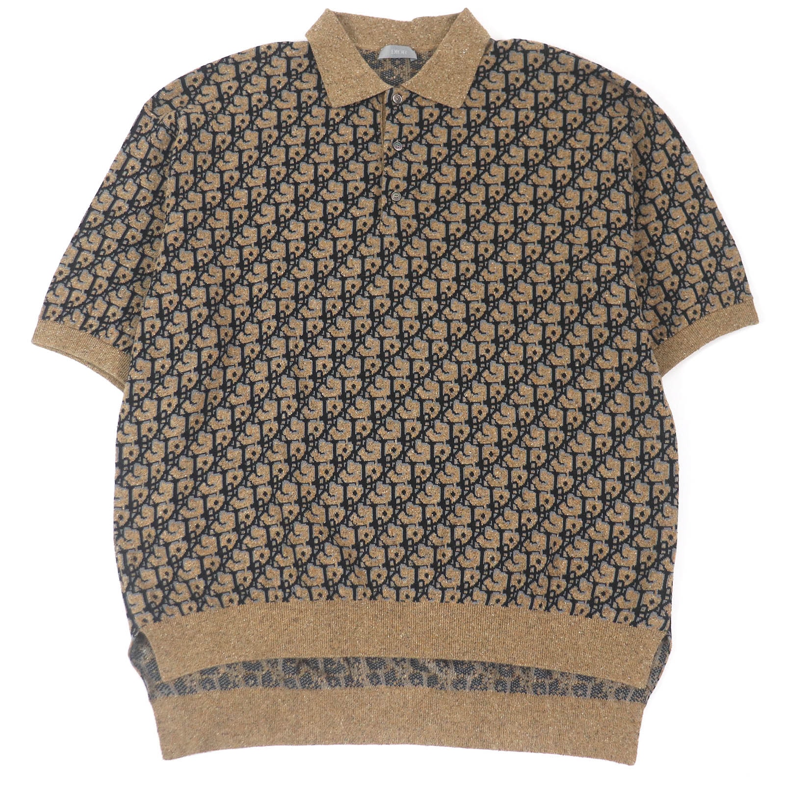 Dior x Cactus Jack Oversize Polo Shirt "Beige/Black"