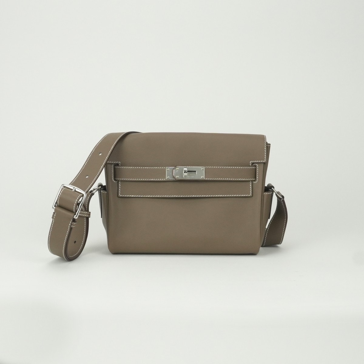 エルメス HERMES ケリーメッセンジャーPM ケリーメッセンジャー PM バッグ ショルダーバッグ エバーカラー エトゥープ Etoupe グレー gray シルバー金具