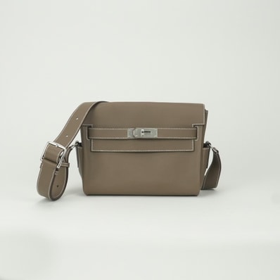 エルメス HERMES ケリーメッセンジャーPM ケリーメッセンジャー PM バッグ ショルダーバッグ エバーカラー エトゥープ Etoupe グレー gray シルバー金具