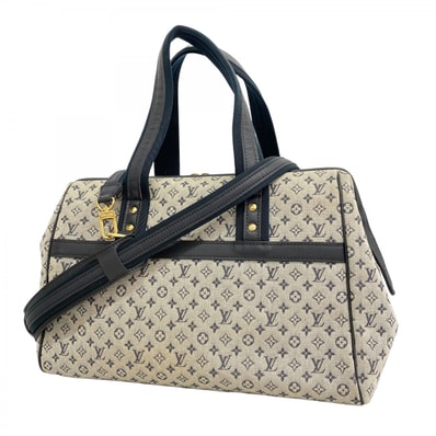 【6dc2261-k】ルイヴィトン ハンドバッグ モノグラム・ミニ ジョセフィーヌGM M92211 ブルー 2wayバッグ【中古】レディース