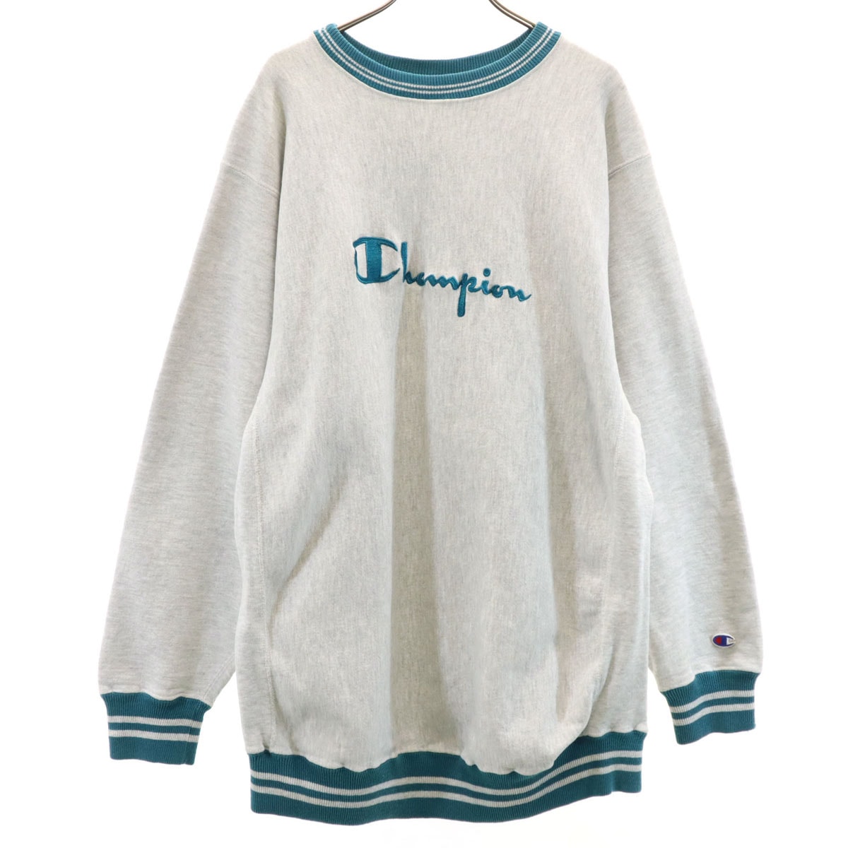 Champion チャンピオン 90s USA製 オールド 刺繍タグ 長袖 リバースウィーブ スウェット トレーナー XXL グレー ビッグサイズ