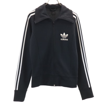adidas アディダス トレフォイルロゴ トラックジャケット XS ブラック ジャージ