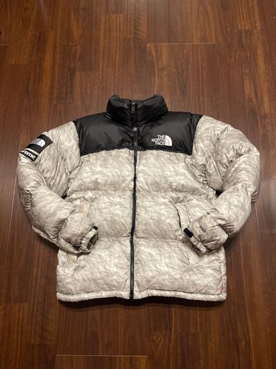 Supreme x The North Face Nuptse Jacket "White Paper Print"