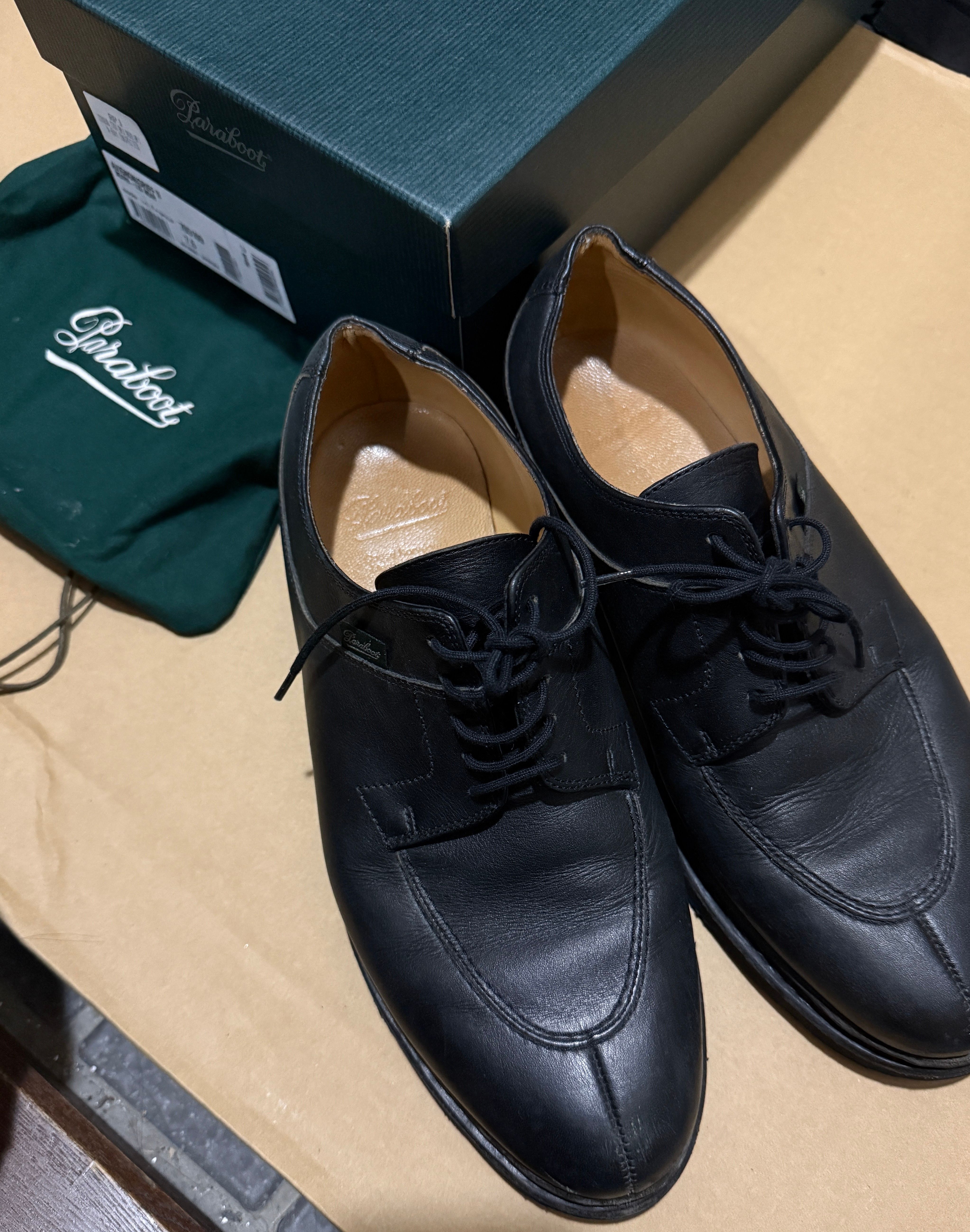 Paraboot Avignon "Noir" Upper Calf Leather Griff II Sole