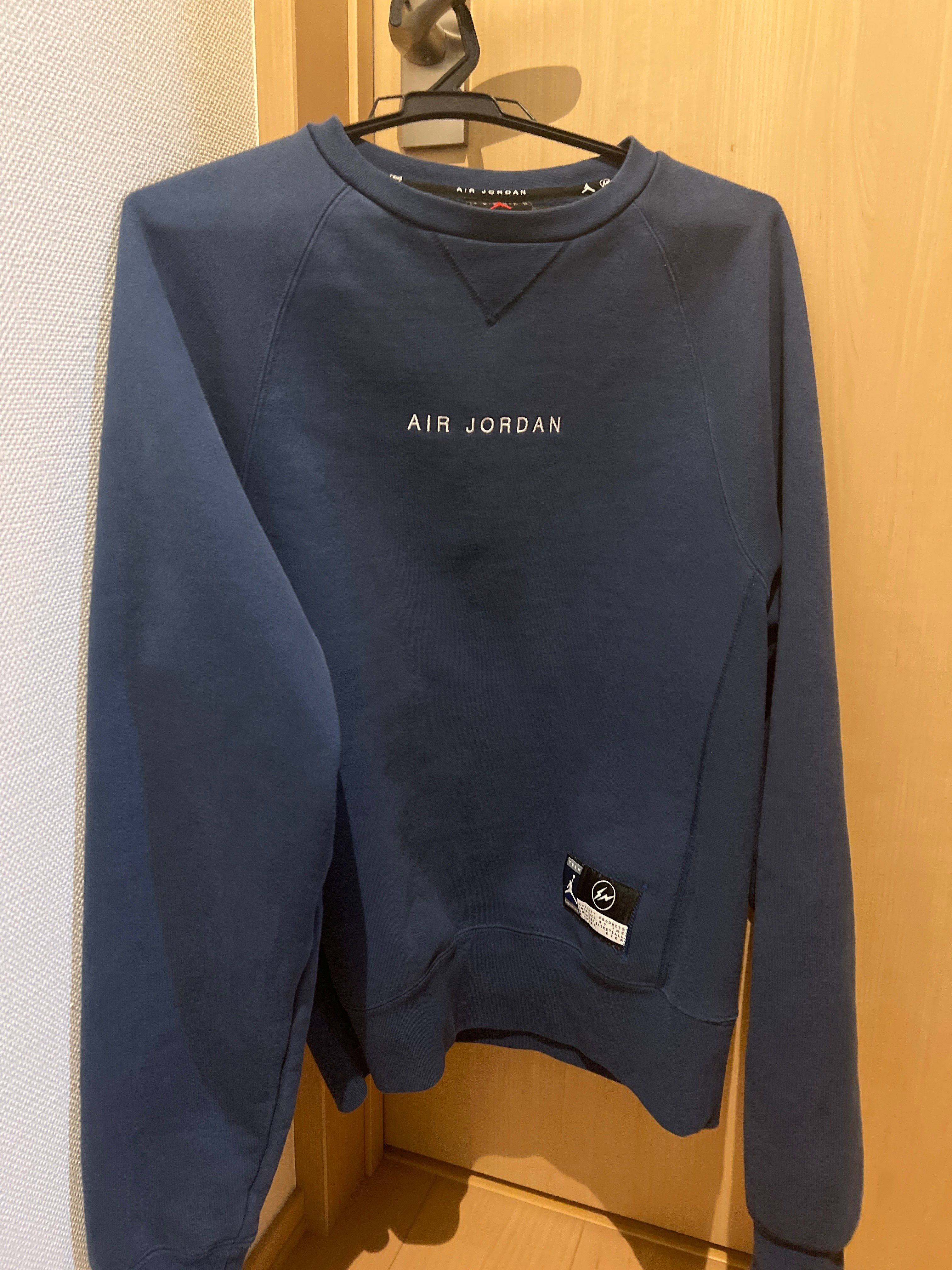 Air Jordan x Fragment Crewneck Sweatshirt "Navy"