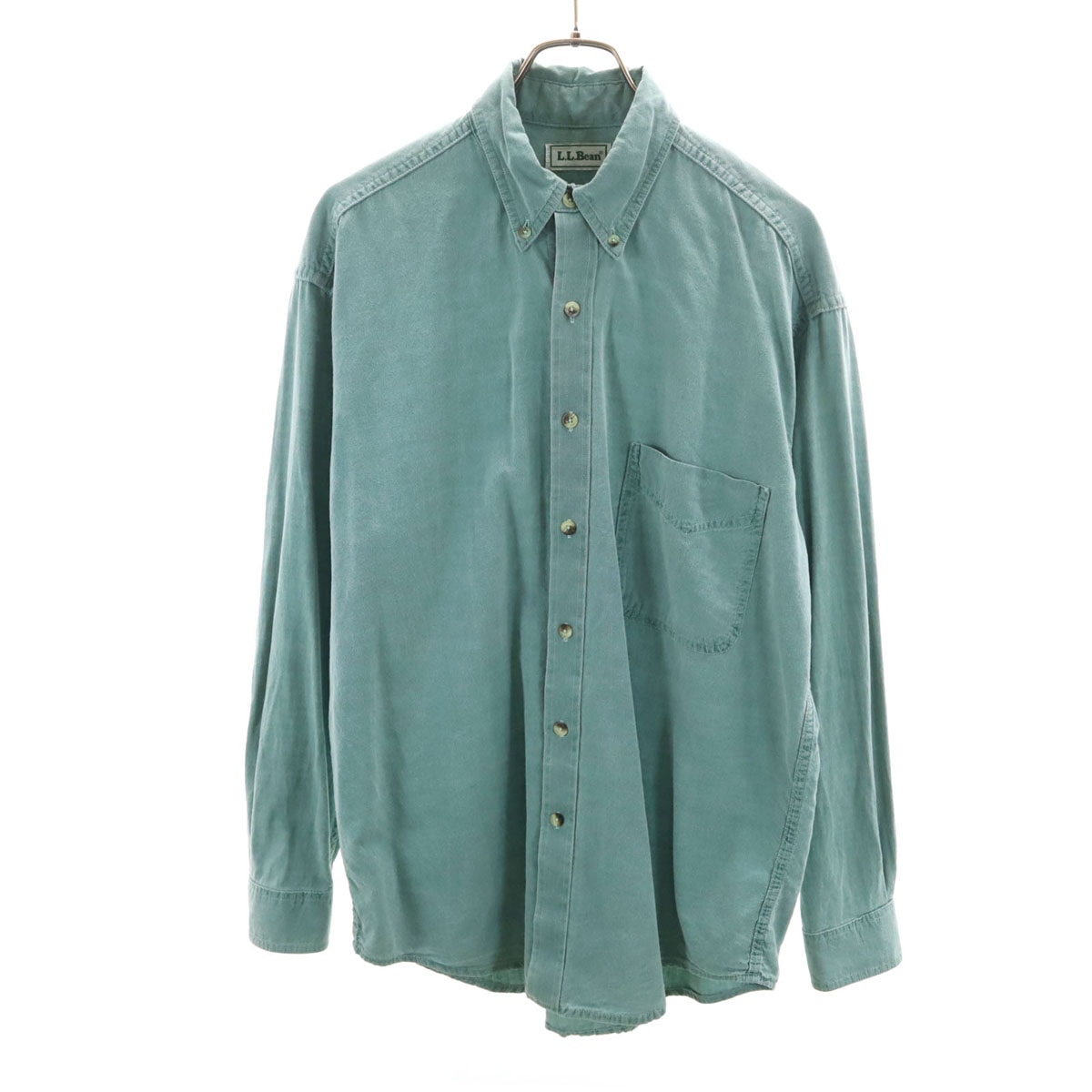 L.L.Bean エルエルビーン 90s オールド 長袖 ボタンダウンシャツ M グリーン系