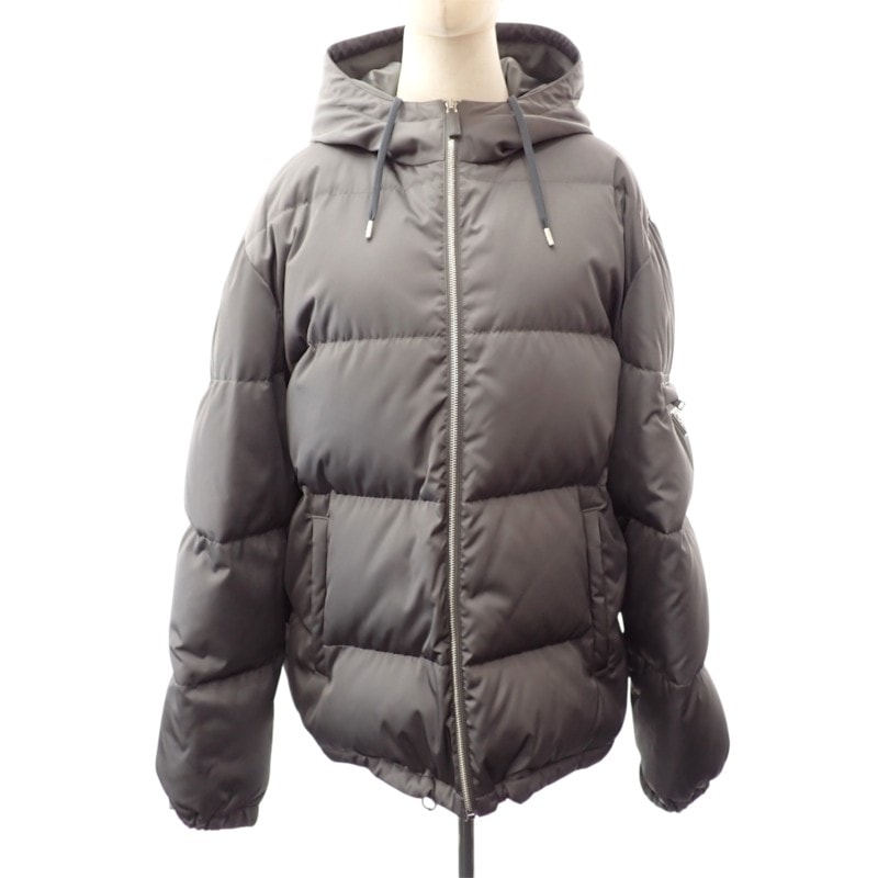 プラダ ダウンジャケット 54 XXL SGB716 グレー【中古】【Aランク】
