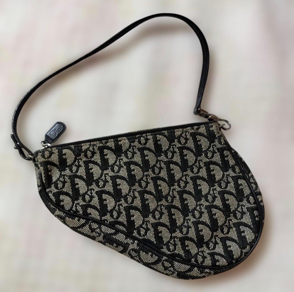 Dior Trotter Saddle Handle Bag "Navy"