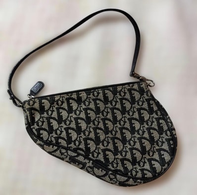 Dior Trotter Saddle Handle Bag "Navy"