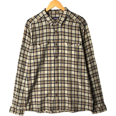 古着 パタゴニア Patagonia 53833SP18 長袖 コットンチェックシャツ メンズXL相当/eaa571322