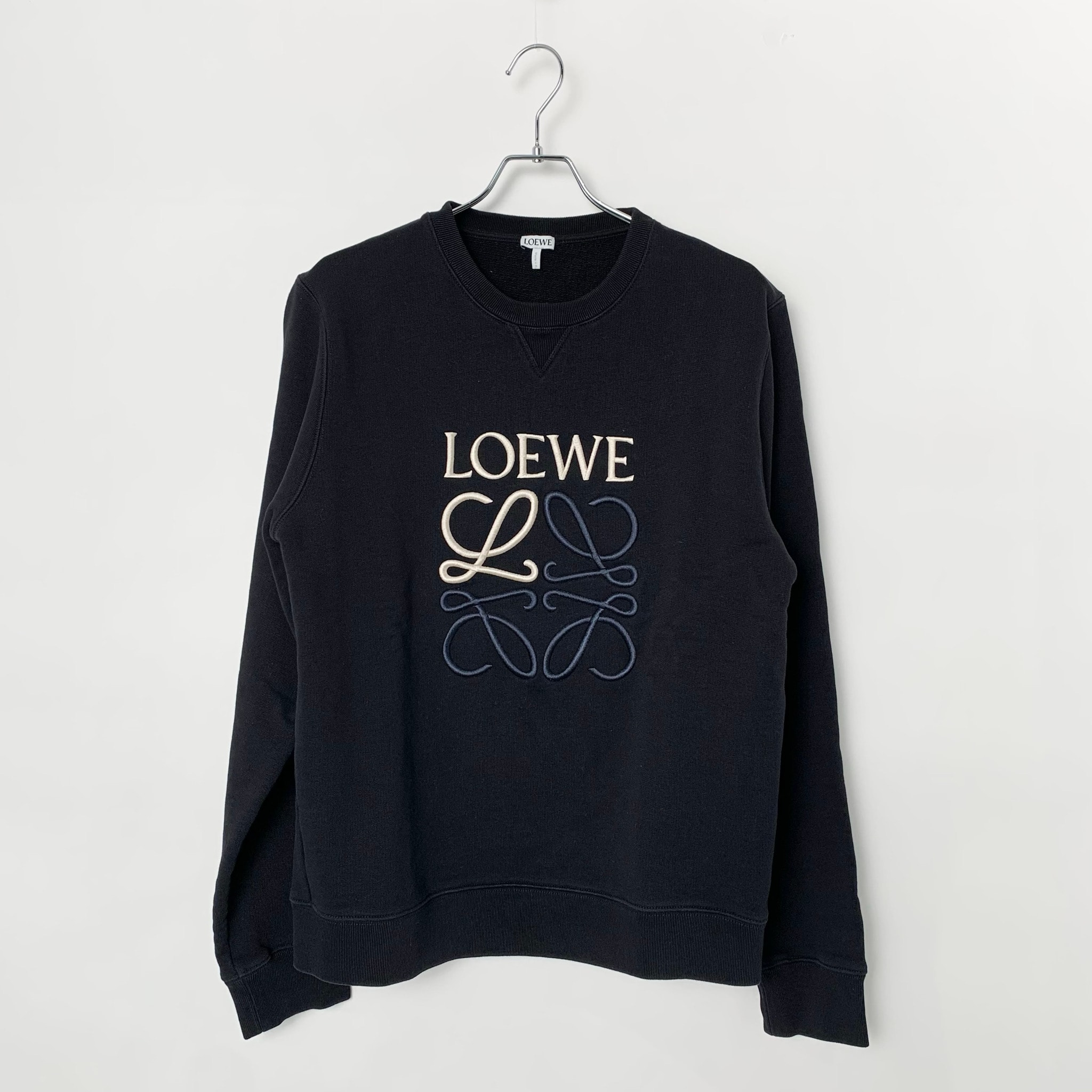 LOEWE Anagram Sweatshirt In Cotton "Black"