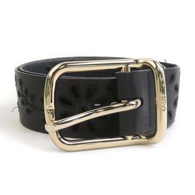 クロエ Chloe ベルト レザー ブラック レディース【中古】 r11164a