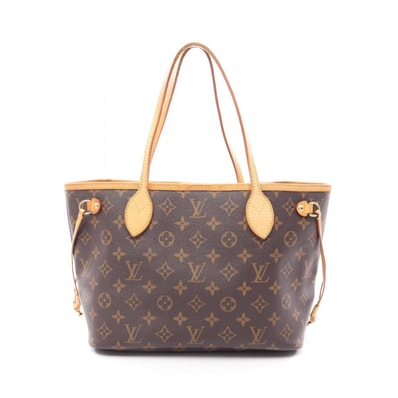 ルイ・ヴィトン LOUIS VUITTON ネヴァーフルPM トートバッグ バッグ PVCコーティングキャンバス レザー モノグラム レディース ブラウン系 M40155 【中古】