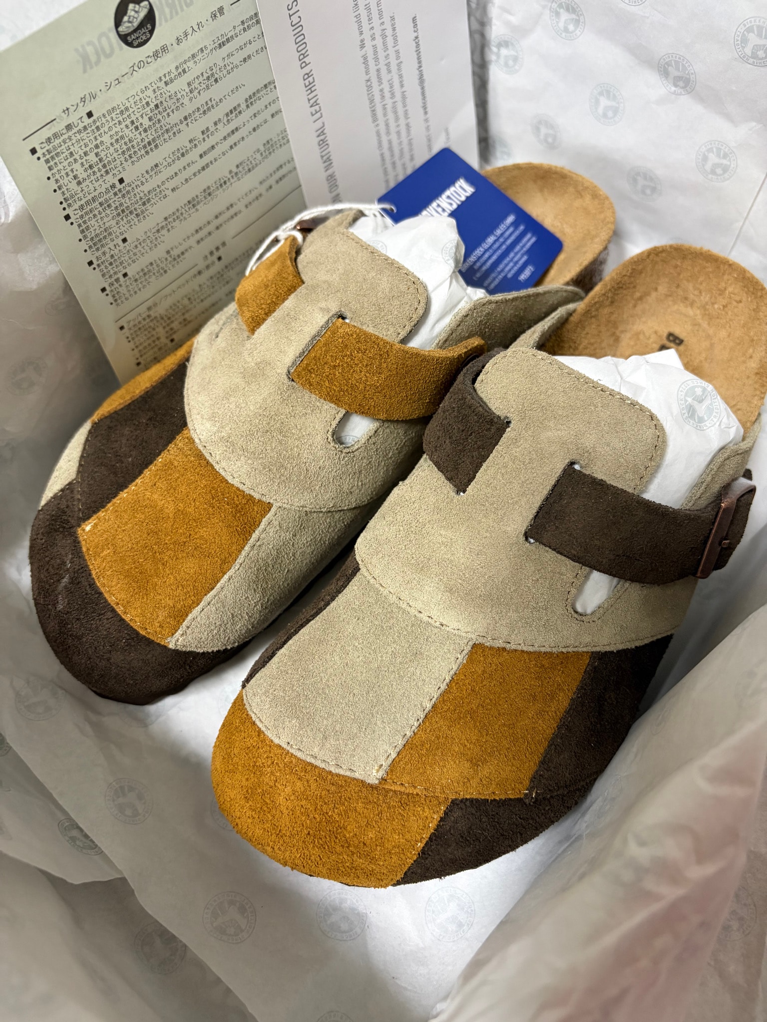 BEAMS x BIRKENSTOCK Boston "Patchwork"