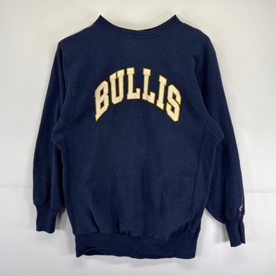 古着 チャンピオン Champion USA製 スウェット 大きいサイズ リバースウィーブ クルーネック トレーナー 2XL ネイビー メンズ