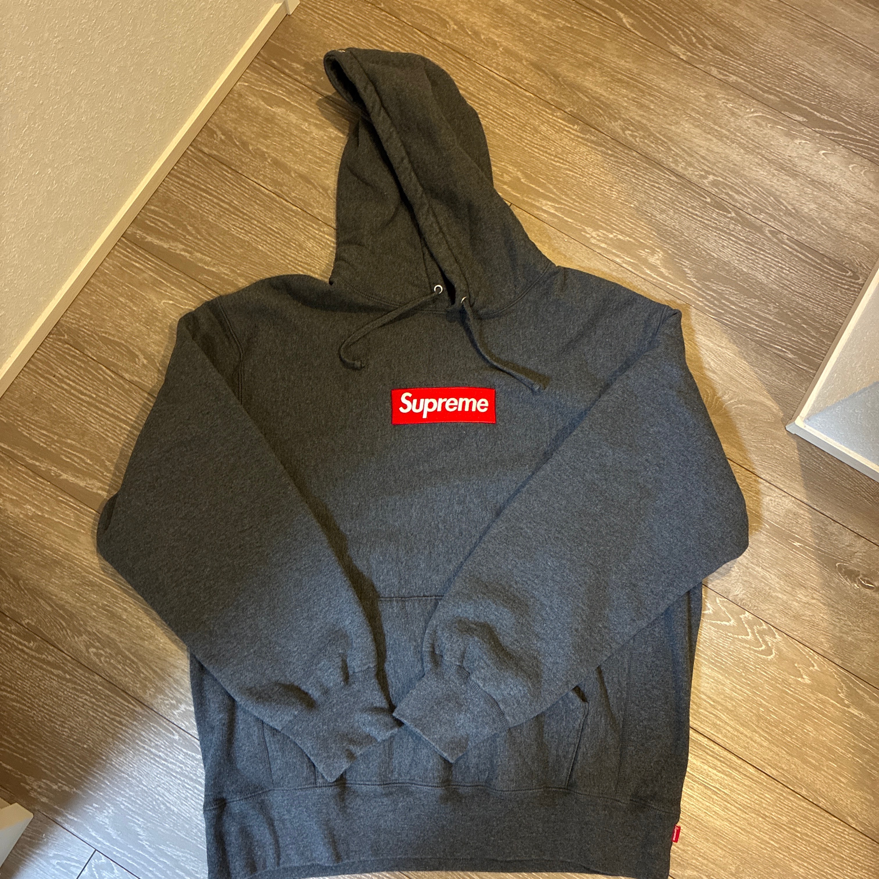 Supreme Box Logo Hooded Sweatshirt "Charcoal" (21FW)