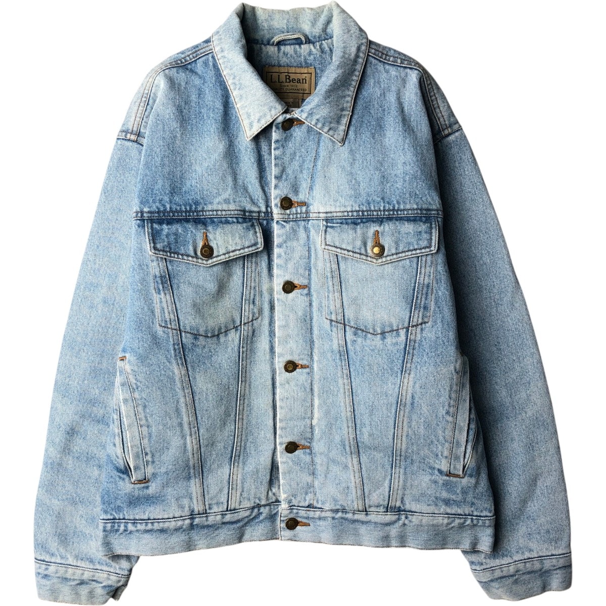 古着 90~00年代 エルエルビーン L.L.Bean 中綿入り デニムジャケット Gジャン メンズM相当/eaa650499