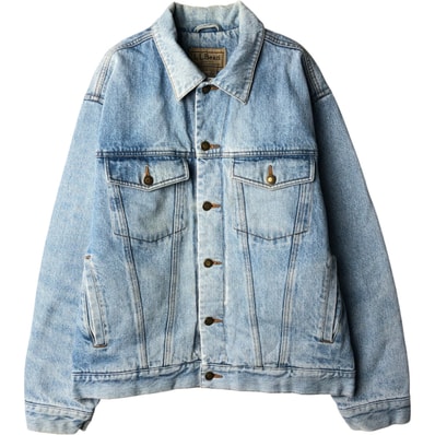古着 90~00年代 エルエルビーン L.L.Bean 中綿入り デニムジャケット Gジャン メンズM相当/eaa650499