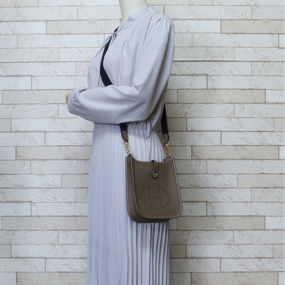 A (未使用に近い)】エルメス エブリンTPM ショルダーバッグ トゴ