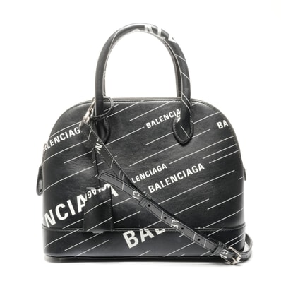 バレンシアガ BALENCIAGA ヴィルトップ 2way M レザー ハンドバッグ【中古】