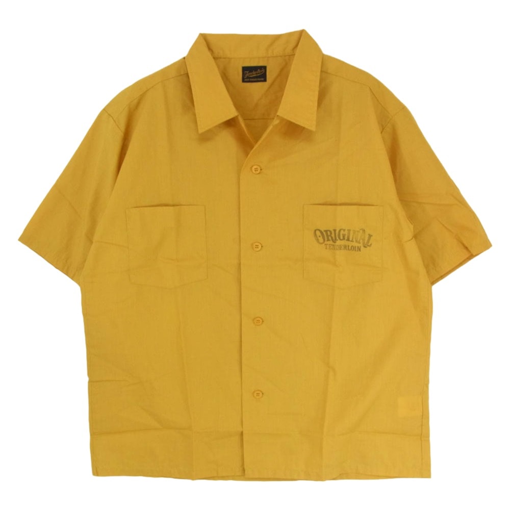 TENDERLOIN テンダーロイン 半袖シャツ T-P.P SHT SHORT 半袖 オープンカラー シャツ イエロー系 M【中古】