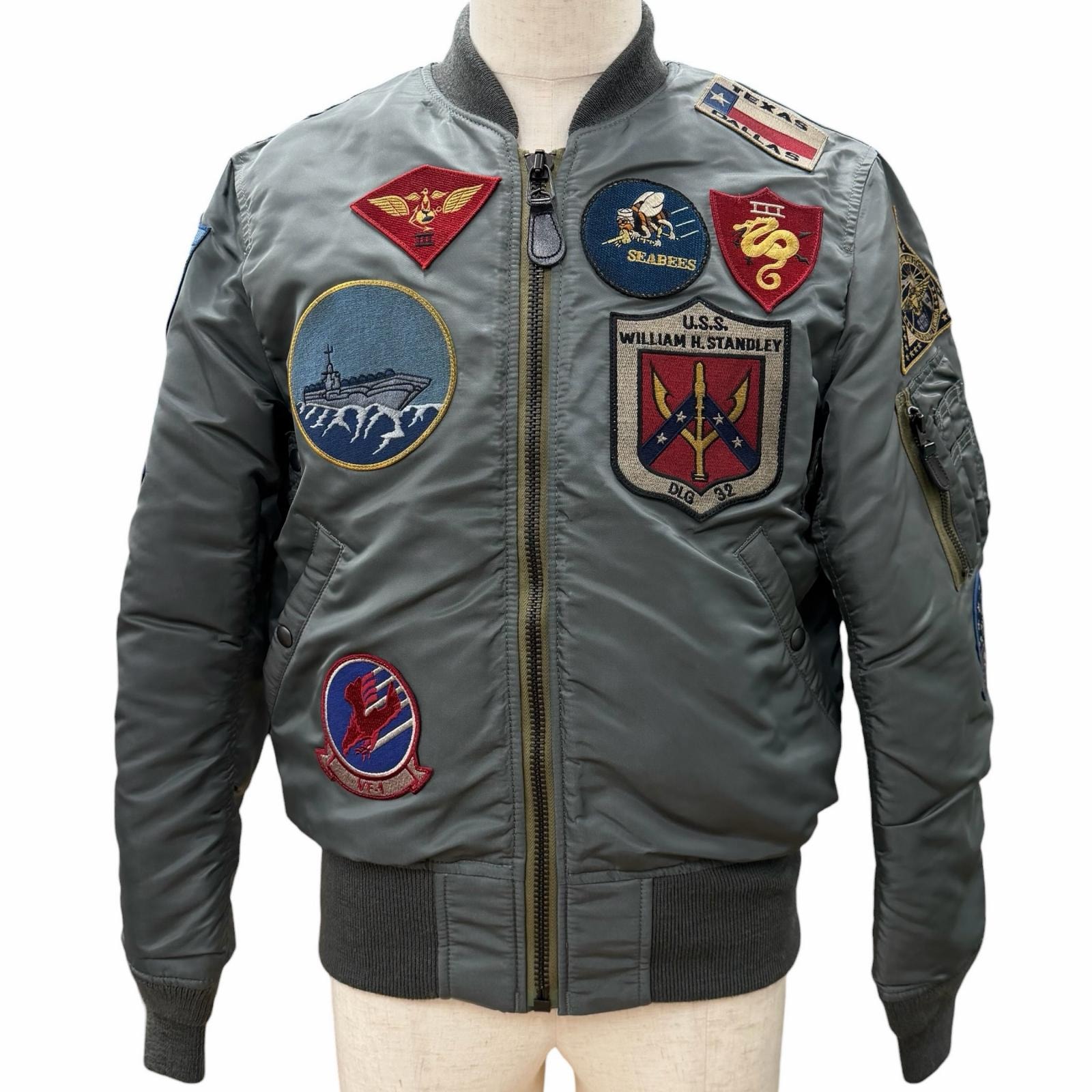 極美品 アヴィレックス スカジャン TOP GUN MA-1 CUSTOM M