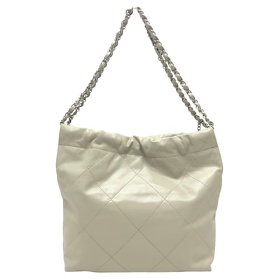 シャネル CHANEL シャネル22 スモール ココマーク AS3260 カバン 肩掛け シルバー金具 ショルダーバッグ カーフスキン グレー