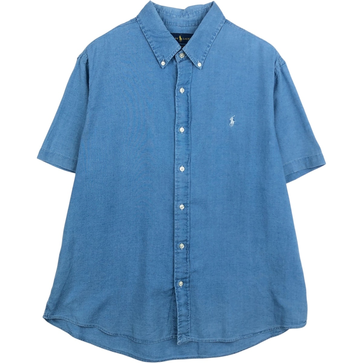 古着 ラルフローレン Ralph Lauren 半袖 ボタンダウンシャツ メンズXL相当/eaa648010
