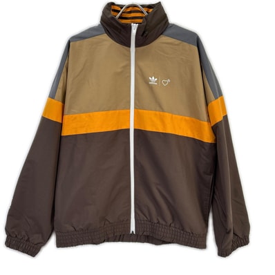 アディダス 【×Human Made】HA9998 ブラウン×オレンジ ウィンドブレーカージャケット M