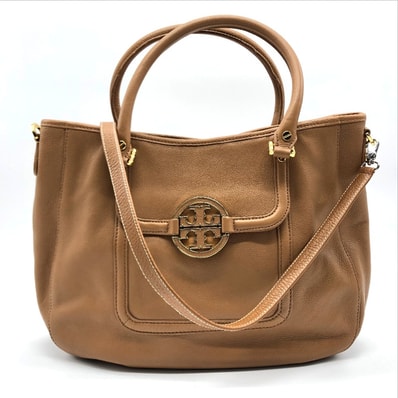 トリーバーチ Tory Burch ハンドバッグ アマンダ カバン ショルダーバッグ 2WAYバッグ トートバッグ トートバッグ レザー キャメルブラウン 美品