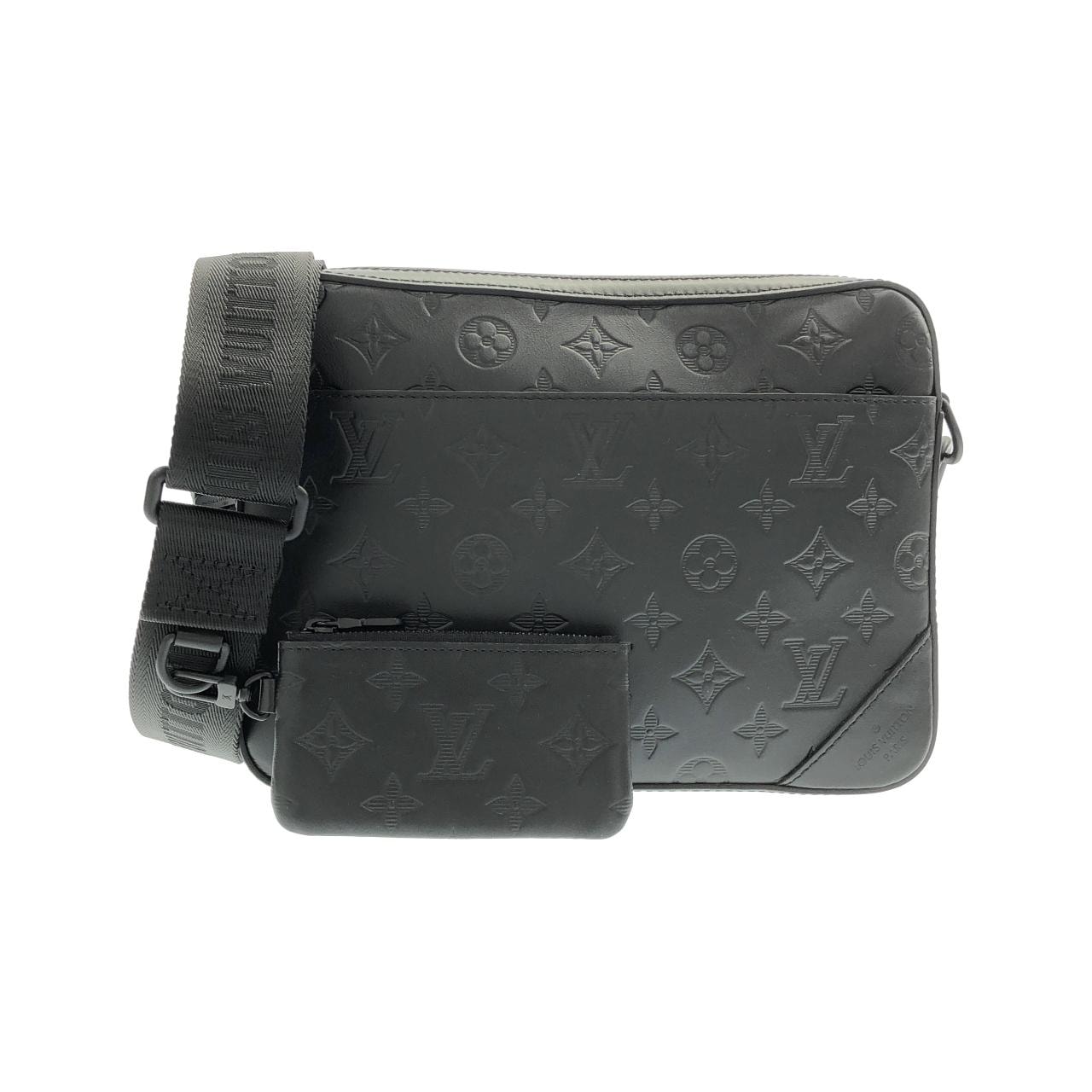 ルイヴィトン モノグラム シャドウ デュオ メッセンジャー M69827 ショルダーバッグ