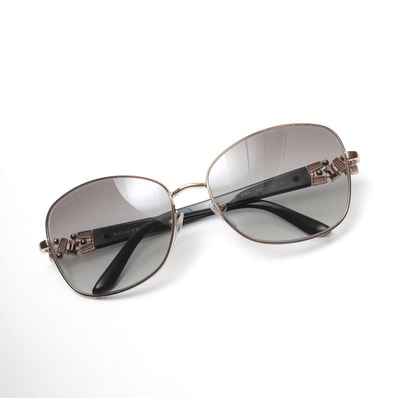 BVLGARI ブルガリ サングラス サイズ60□16 135 アイウェア ラインストーン ブランド古着【中古】20260513/RA9212