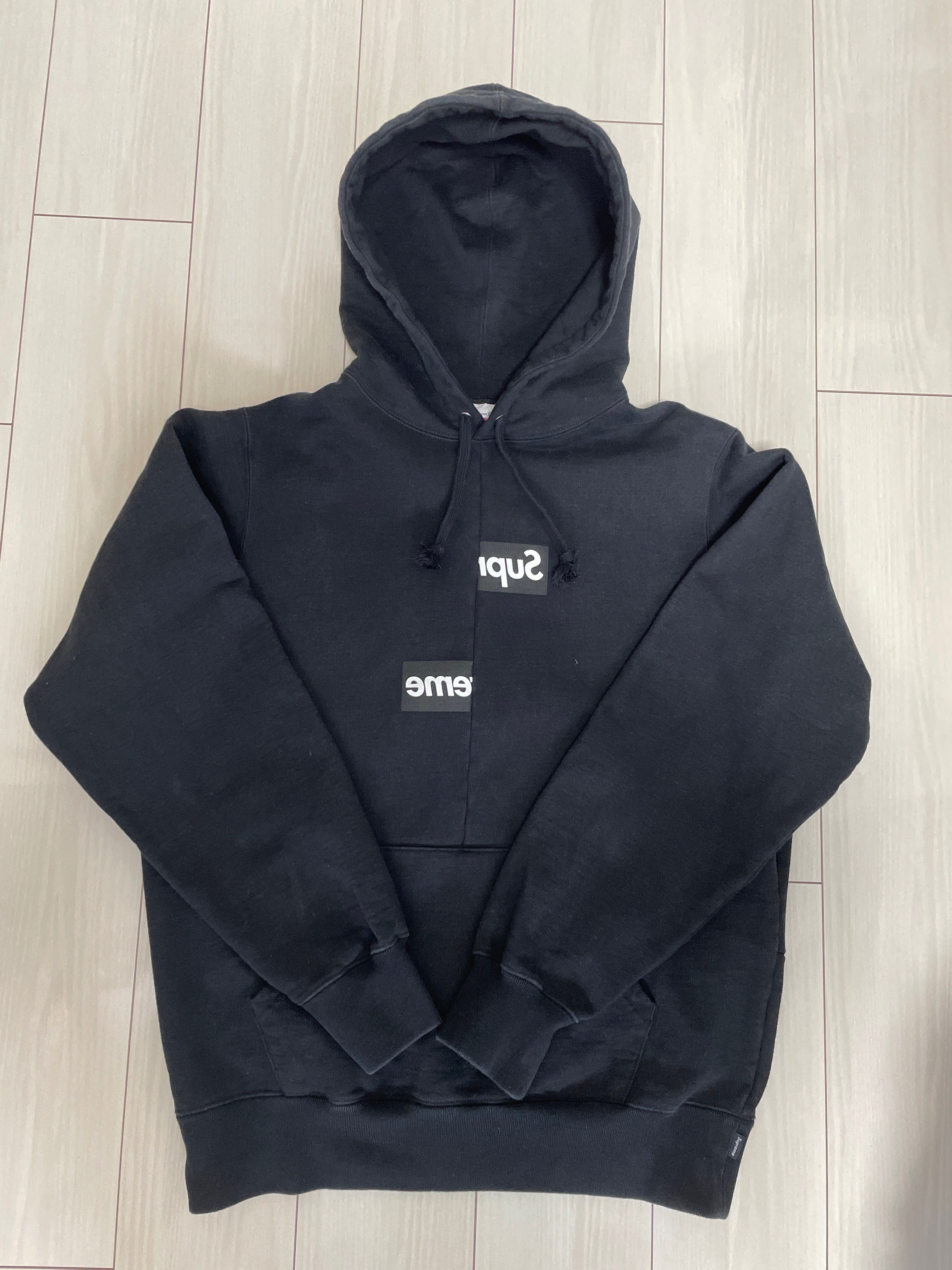 Supreme / Comme des Garçons SHIRT® Split Box Logo Hooded Sweatshirt "Black"