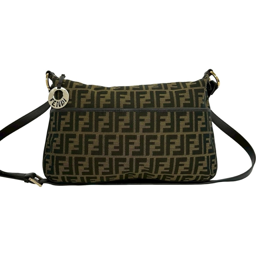 B (目立った傷や汚れなし)】FENDI フェンディ ズッカ FF 柄 キャンバス B (目立った傷や汚れなし)】FENDI フェンディ ズッカ FF 柄 キャンバス