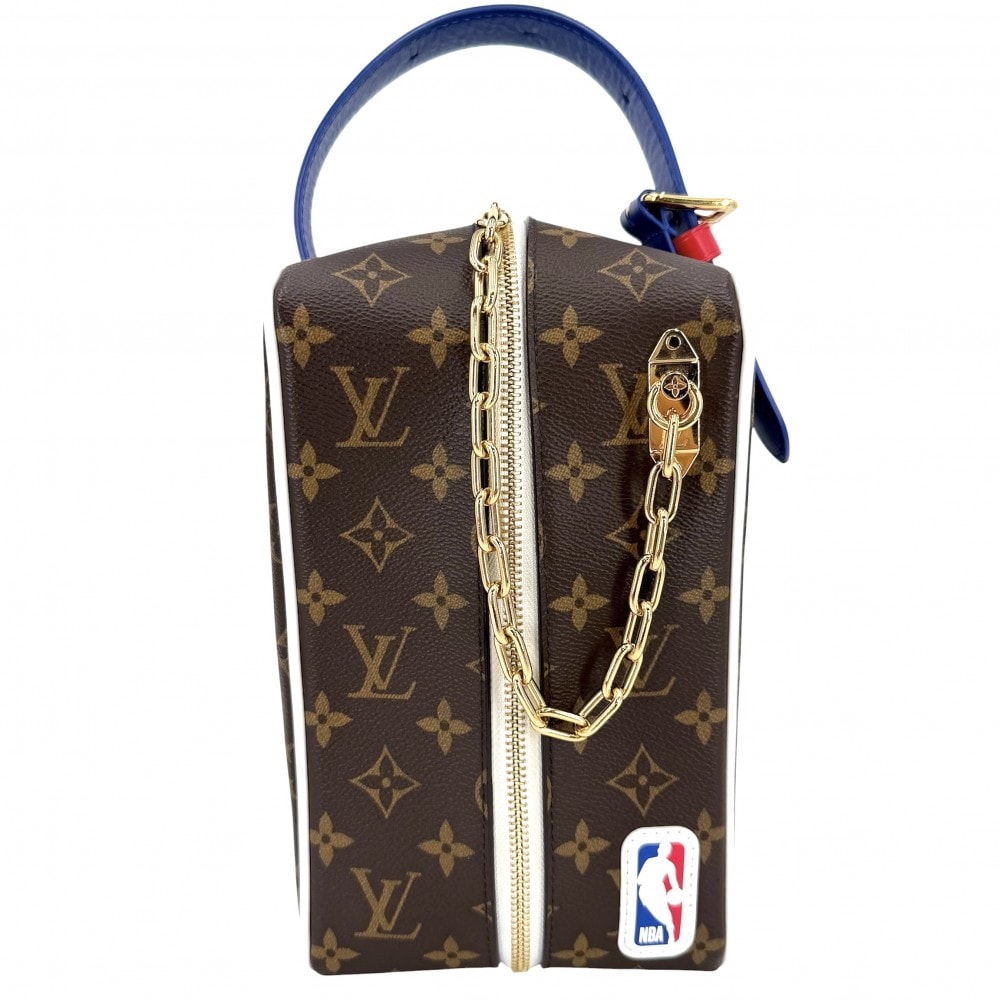 LOUIS VUITTON ルイヴィトン ハンドバッグ モノグラム NBAクロークルーム ドロップキット コラボ M45588 ブラウン 茶 ゴールド金具 メンズ 美品【中古品】
