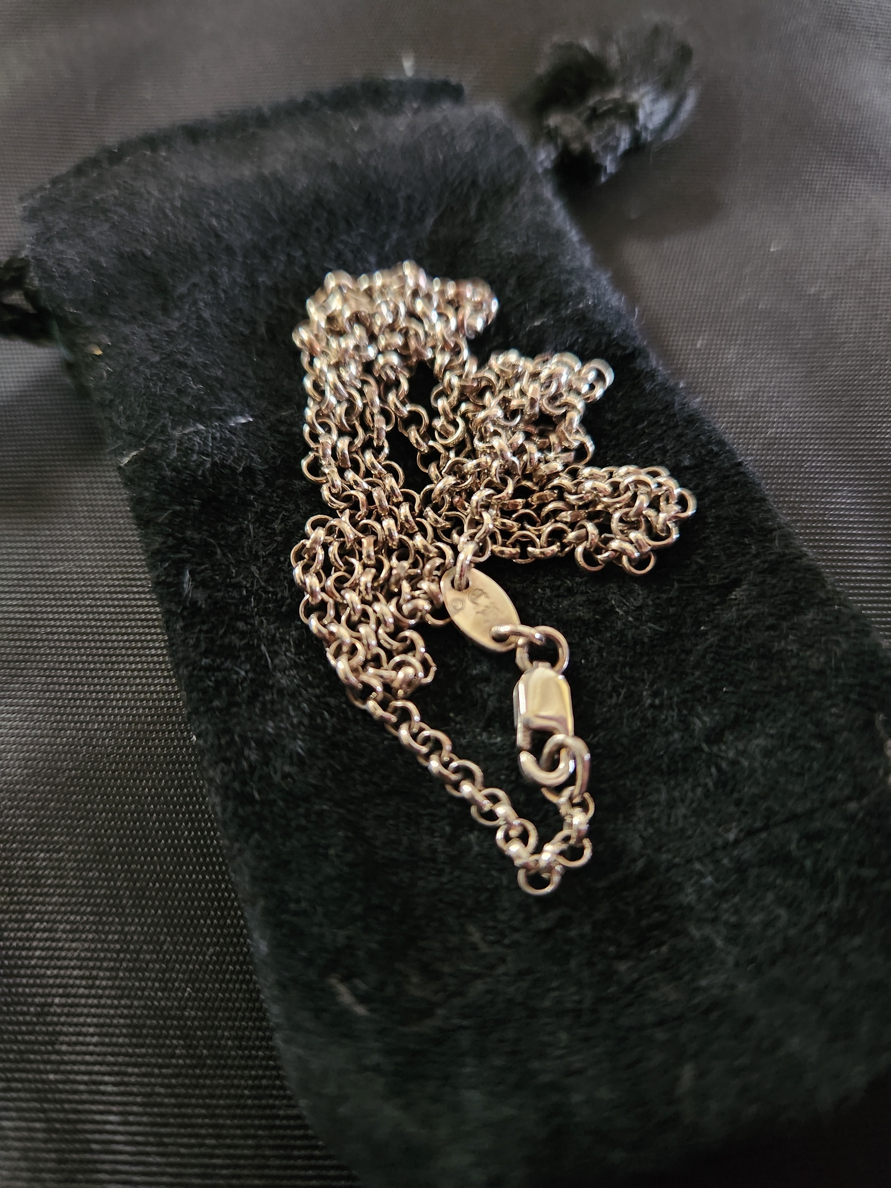 クロムハーツ ロールチェーン ネックレス "シルバー"