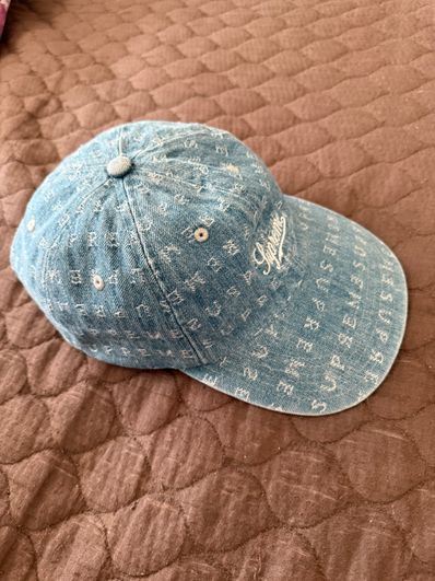 Supreme Jacquard Logos Denim 6-Panel