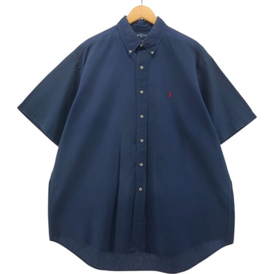古着 ラルフローレン Ralph Lauren BLAKE 半袖 ボタンダウンシャツ メンズXL相当/eaa554990