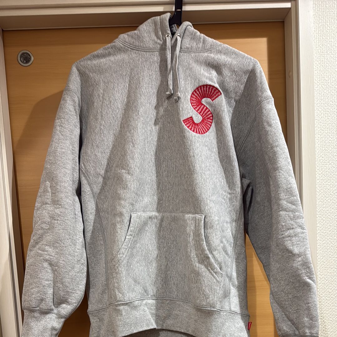 Supreme S Logo Hooded Sweatshirt "Heather Grey" (20FW)